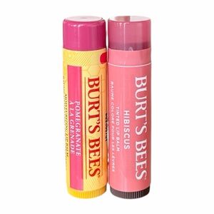 Burt's Bees Lip Balm Duo Set - Pomegranate and Hibiscus